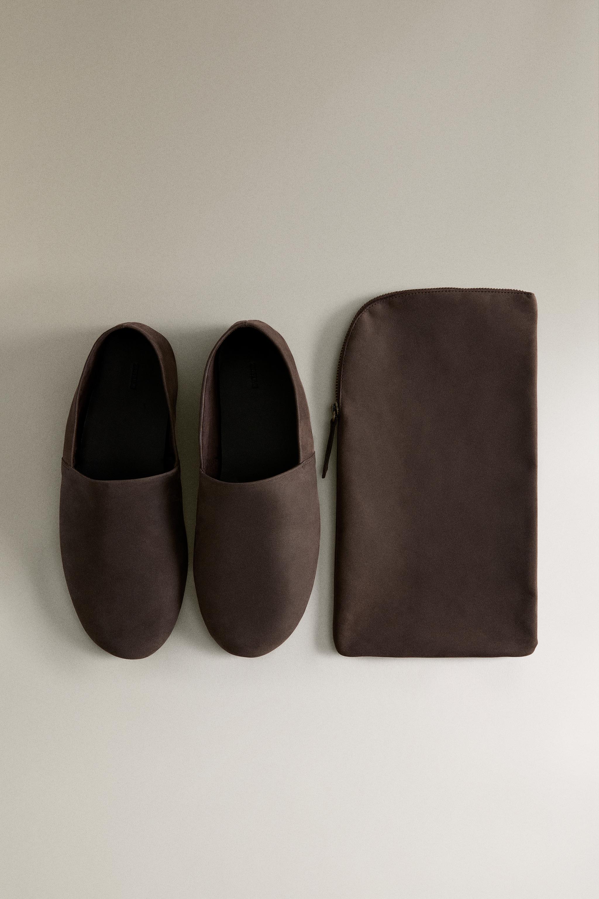 BABOUCHES CUIR DE VOYAGE
